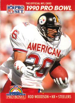 Rod Woodson Pittsburgh Steelers 1990 Pro set NFL #377